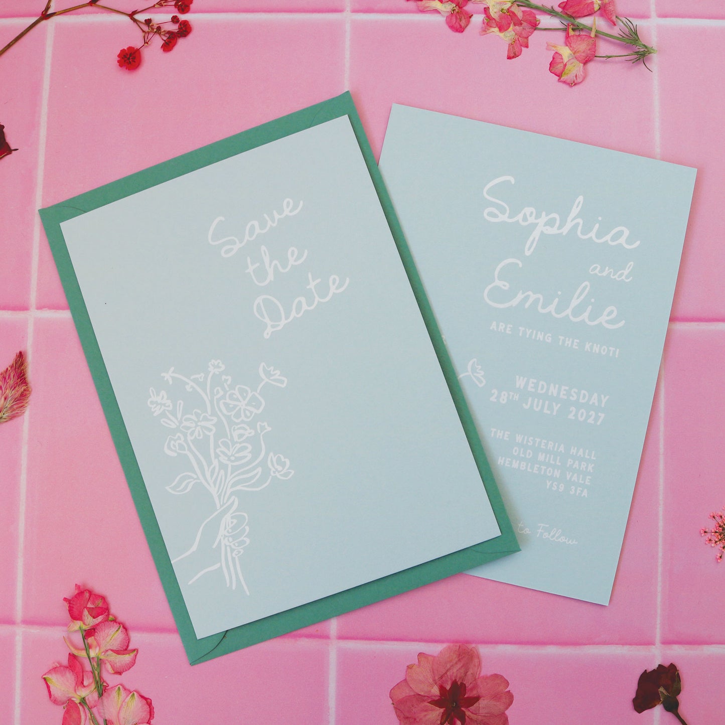 Spring Pastels A6 Save the Date
